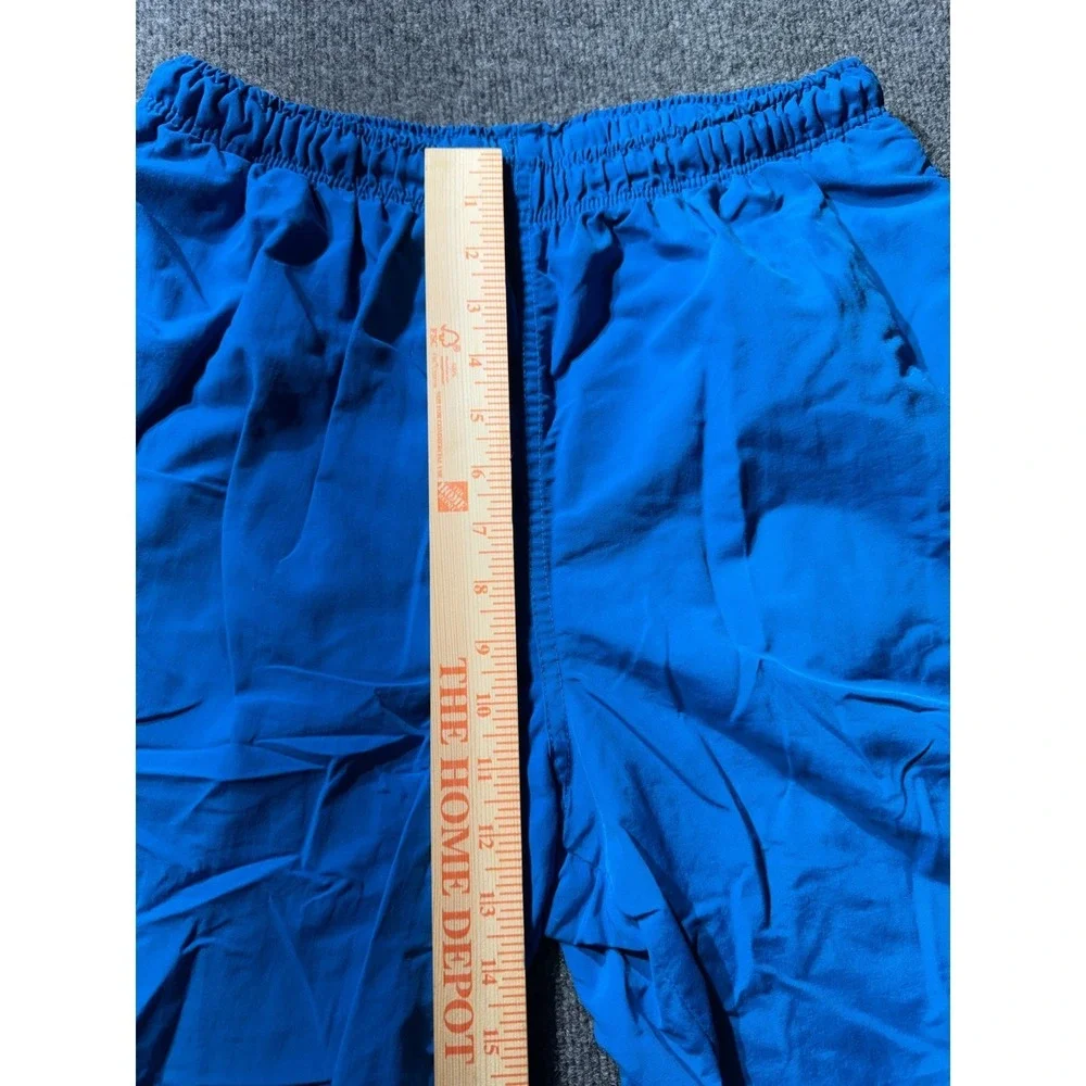 Lands End Vintage Mens Blue Supplex Nylon Windbreaker Pants Made in USA Size 34